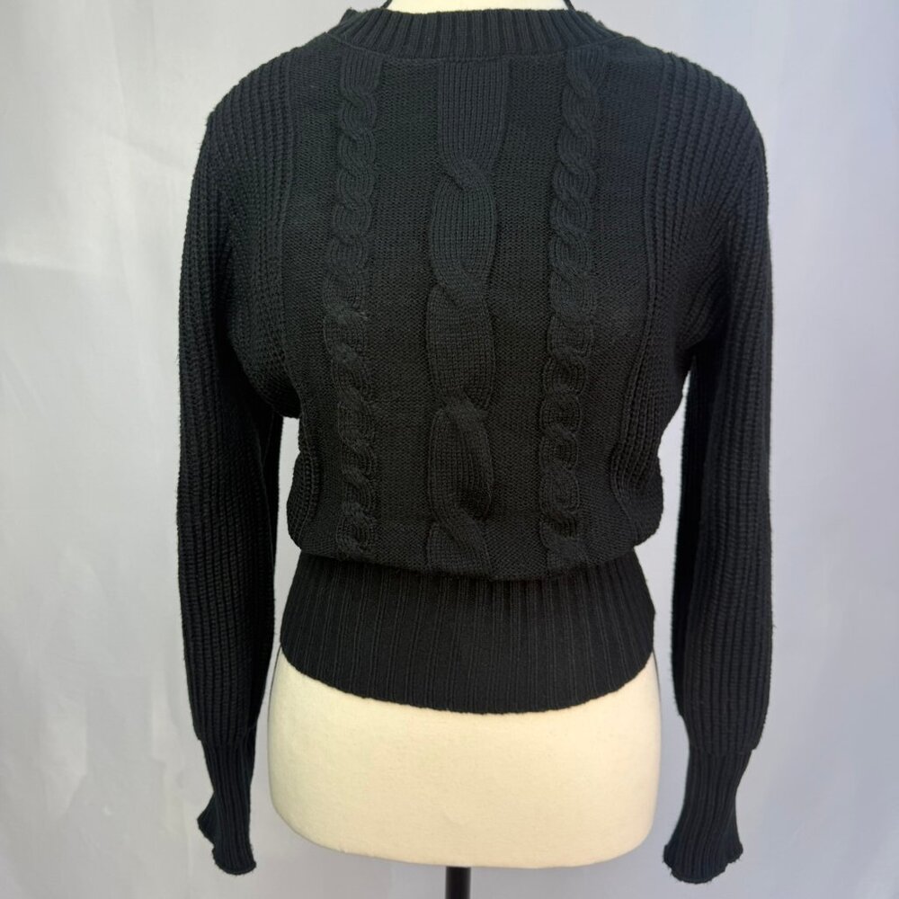 SHEIN Black Mock Neck Sweater – Size Small